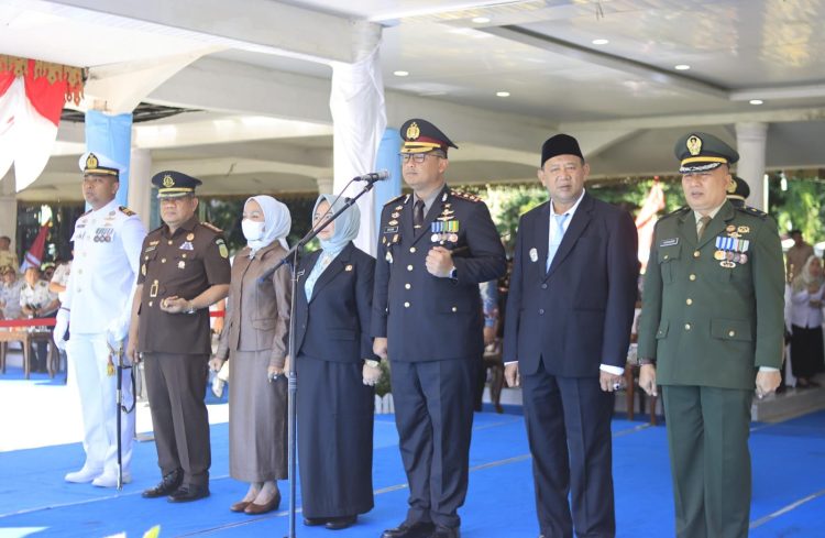 Kapolres Langkat Pimpin Upacara Hari Bhayangkara ke-80, Polri Untuk Masyarakat