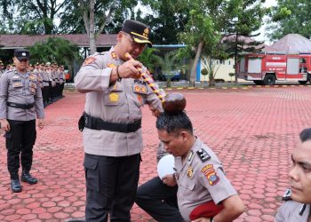 53 Personel Polres Langkat Naik Pangkat, Kapolres: Jadikan Amanah untuk Meningkatkan Pelayanan kepada Masyarakat
