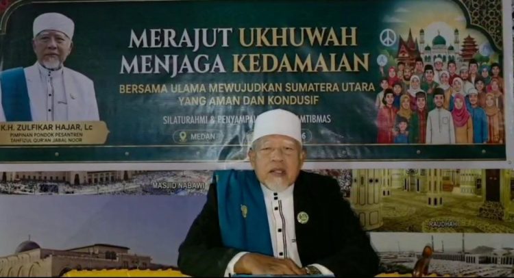 K.H. ZULFIKAR HAJAR ,Lc Mengajak Seluruh Lapisan Masyarakat Sumatera Utara Untuk Memperkuat Tali Persaudaraan Baik Suku Dan Agama