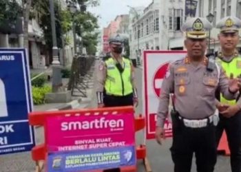 Tutup Sejumlah Ruas Jalan Terkait Acara di Lapangan Merdeka