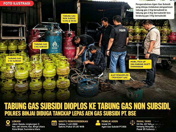 Penggerebekan Dugaan Oplosan Gas Subsidi di Binjai Berujung Polemik, Warga Minta Dugaan Tangkap Lepas Diusut