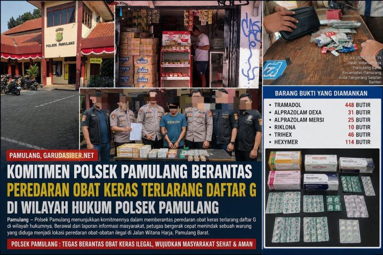Komitmen Polsek Pamulang Berantas Peredaran Obat Keras Terlarang Daftar G di Wilayah Hukumnya