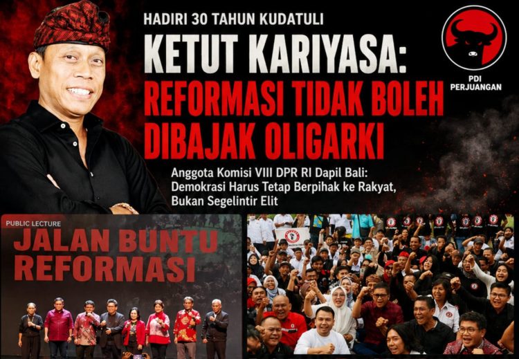 Hadiri 30 Tahun Kudatuli, Ketut Kariyasa: Reformasi Tidak Boleh Dibajak Oligarki