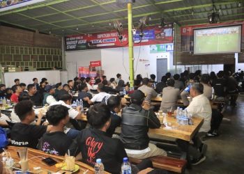 Kapolres Langkat Nobar Final Piala Dunia Bersama Masyarakat, Perkuat S