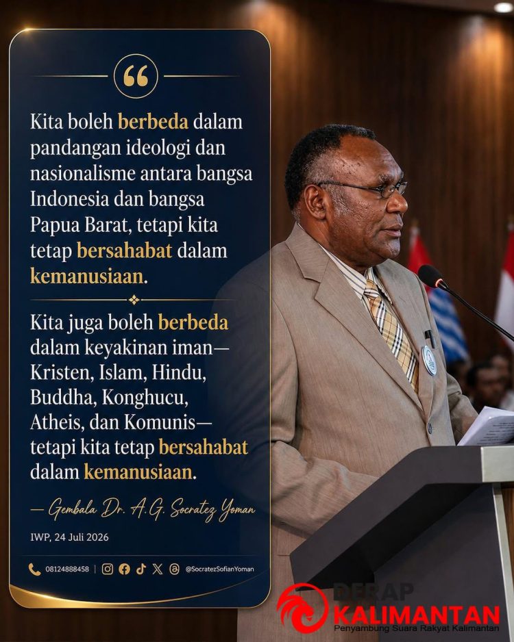 Boleh Beda Papua dan Indonesia, Kristen dan Komunis”: Gembala Socratez Yoman Serukan Persahabatan Kemanusiaan