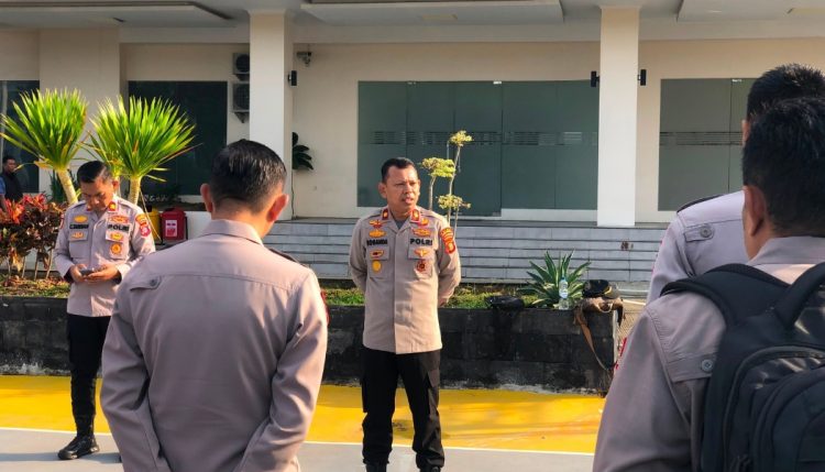 Kompol Roganda Pimpin Apel Kesiapan Personel Sambut Audit Kinerja Itwasum Polri
