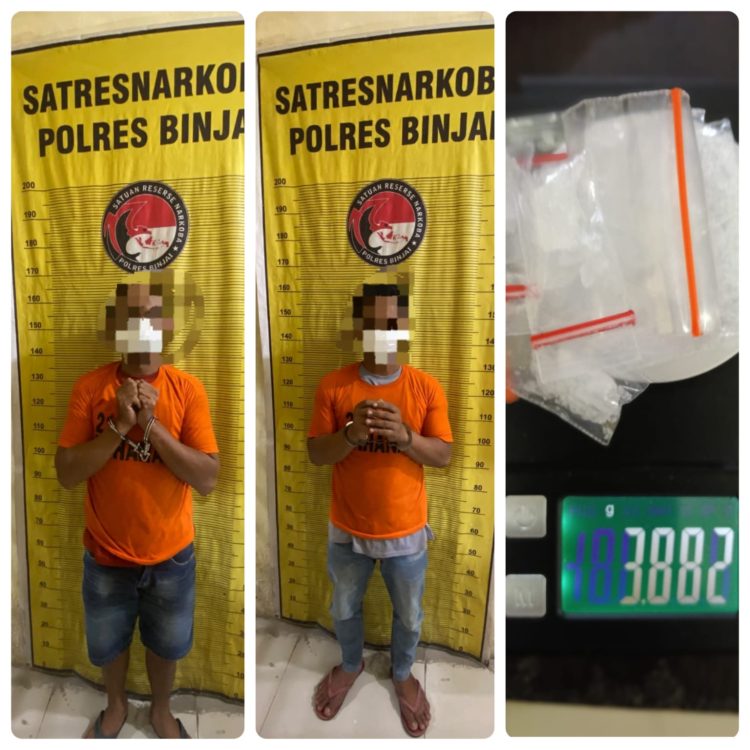 TIM SATRESNARKOBA POLRES BINJAI UNGKAP KASUS SABU, DUA TERSANGKA DIAMANKAN