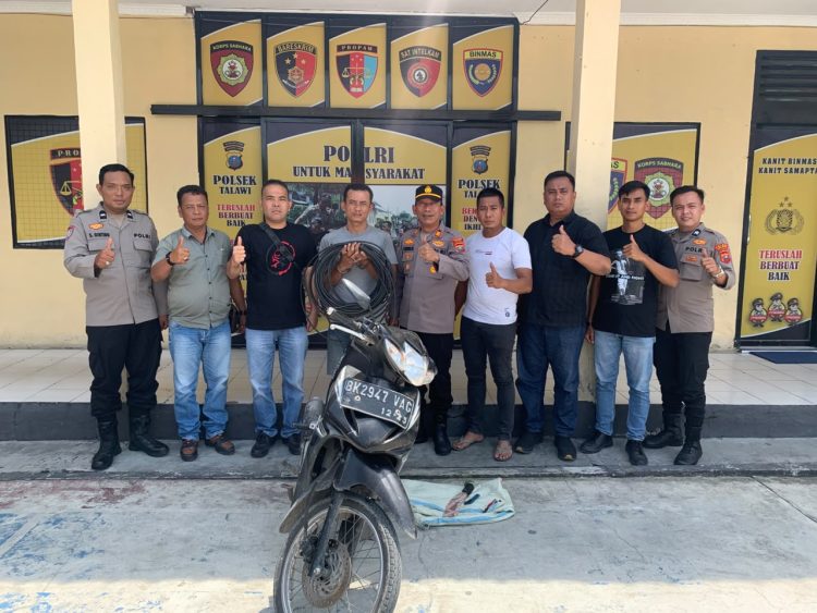 Polsek Talawi Berhasil Ungkap Kasus Pencurian Kabel Tower, Satu Pelaku Diamankan