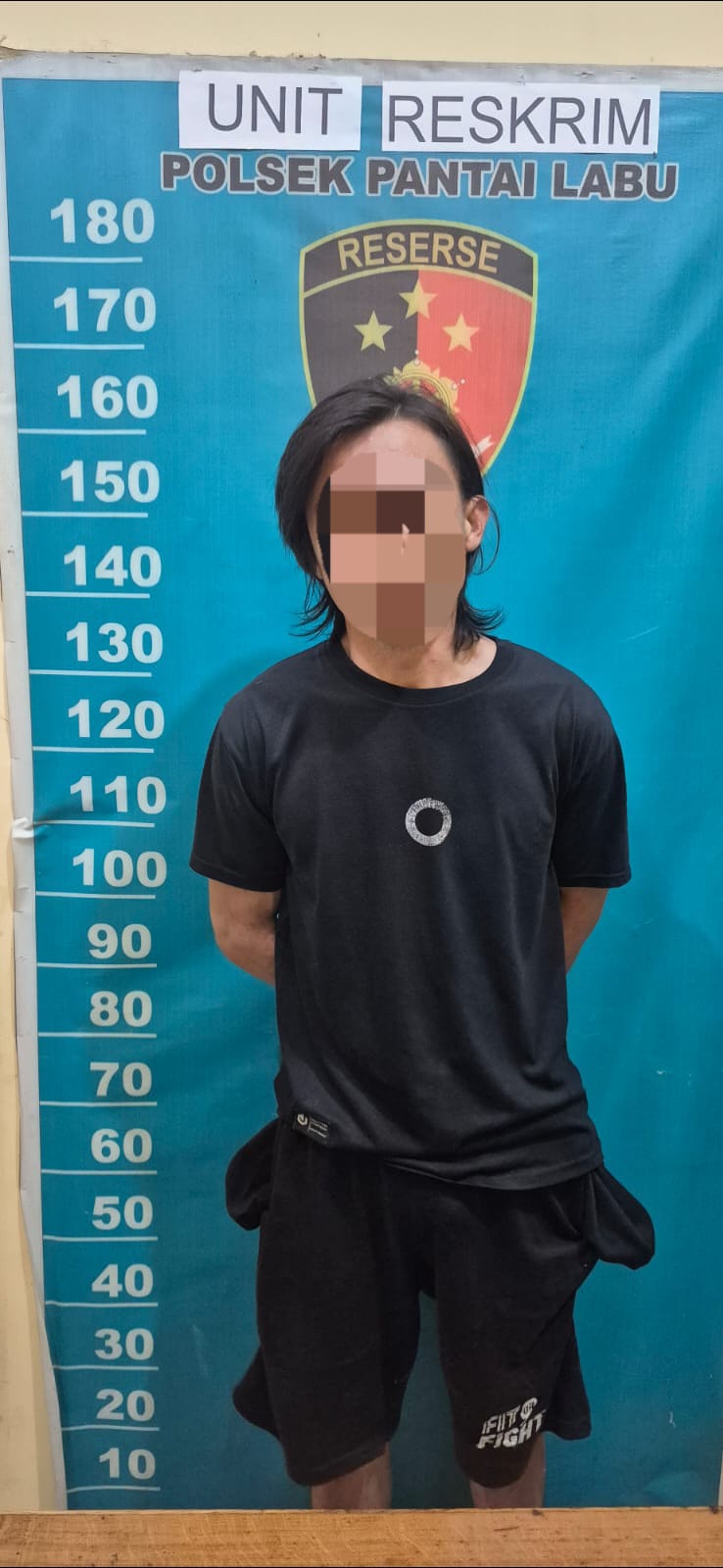 Coba lari, Sat Narkoba Polresta Deli Serdang dan Polsek Pantai labu bekuk pelaku pemilik Narkotika Sabu