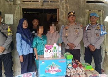 Kapolres Langkat Salurkan Bantuan dan Trauma Healing bagi Korban Pencabulan di Secanggang