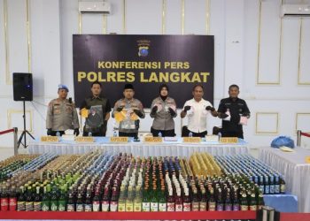 Dalam Kurun Waktu Satu Bulan, Kapolres Langkat Rilis Pengungkapan Kasus Narkotika, Tindak Pidana Kriminal, dan Kekerasan Seksual terhadap Anak