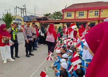 Polantas Karib, Sat Lantas Polres Pelabuhan Belawan Kenalkan Polisi sebagai Sahabat Anak Sejak Usia Dini