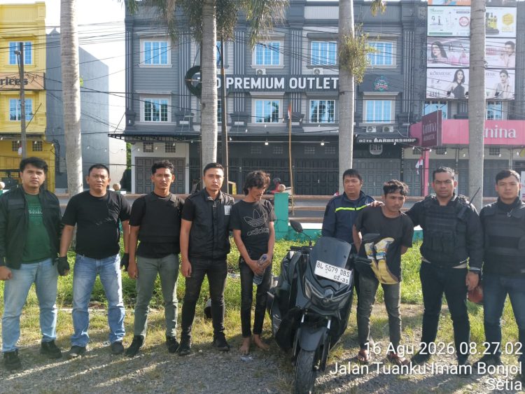 Dua Orang Residivis Warga Aceh Di Amankan Oleh Tim Sus LIBAS Polres Binjai, Diduga Pelaku Tindak Pidana Curanmor, Satu Unit NMAX Disita Polisi