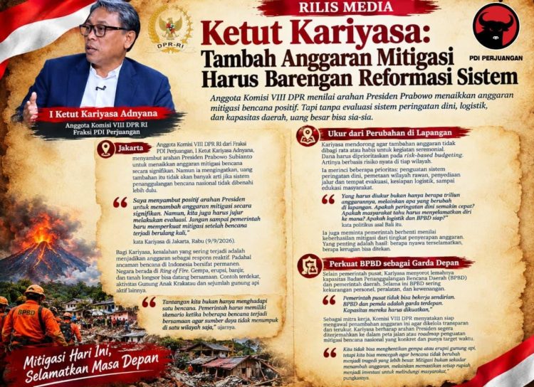 Bukan Cuma Soal Triliunan, Ini Catatan DPR untuk Anggaran Mitigasi Bencana