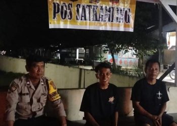 Sambangi Poskamling, Bhabinkamtibmas Perkuat Harkamtibmas dan Sinergitas Warga