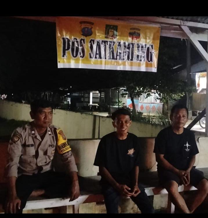 Sambangi Poskamling, Bhabinkamtibmas Perkuat Harkamtibmas dan Sinergitas Warga
