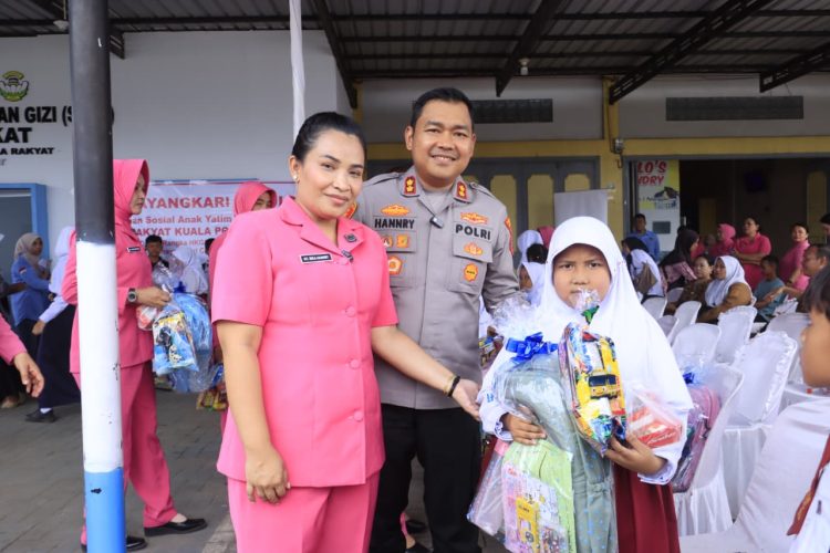 Kapolres Langkat Santuni Anak Yatim, Wujud Kepedulian Polri untuk Masyarakat