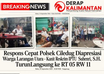 Respons Cepat Polsek Ciledug Diapresiasi Warga Larangan Utara