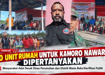 Masyarakat Adat Suku Kamoro Kampung Nawaripi Pertanyakan Pengalihan 10 Unit Rumah, Desak Kepala Dinas Perumahan dan Kepala Distrik Wania Klarifikasi Publik